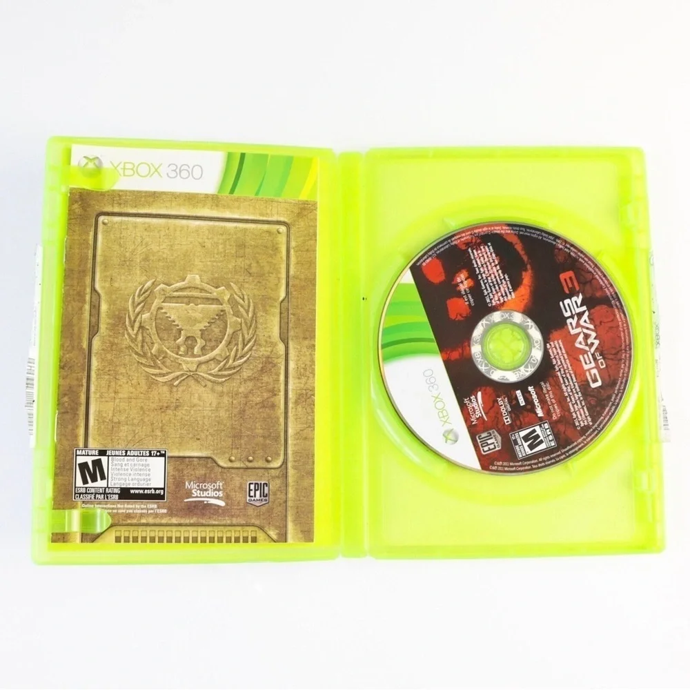 XBOX 360 Gears of war 3 video game shooter computer console action adventure